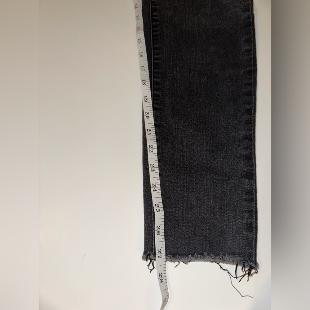Seven7 Jeans Women’s Size 14 Black Skinny Mid Rise Frayed Hem Stretch Denim - Picture 7 of 8